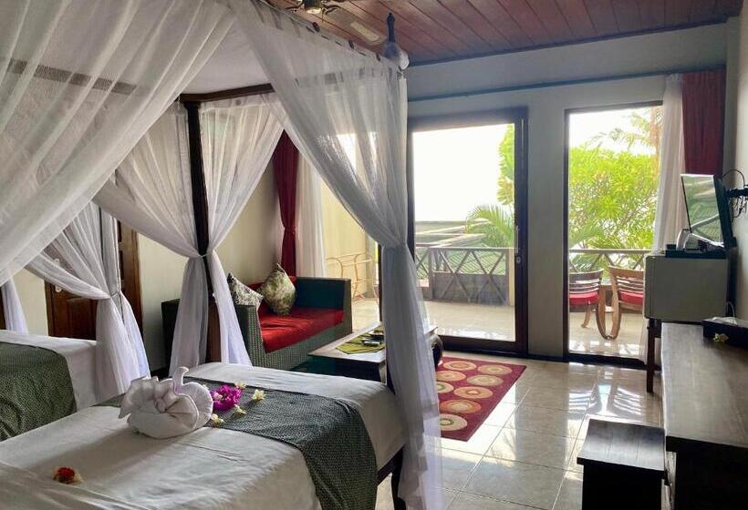 חדר דלוקס נוף לים, Puri Wirata Dive Resort And Spa Amed