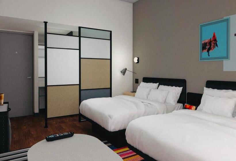 غرفة قياسية سرير ملكى, Aloft Guadalajara Sur