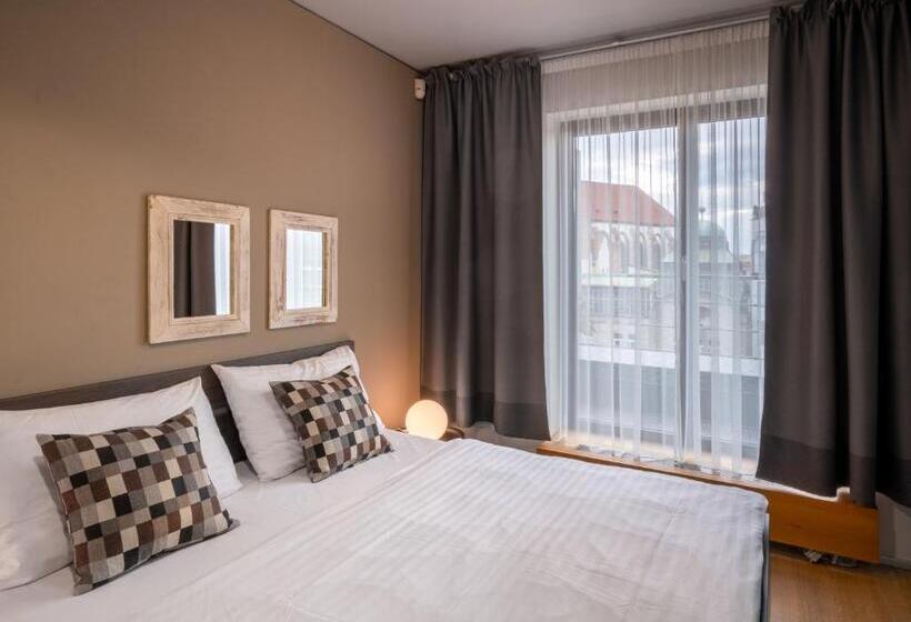 آپارتمان 1 خوابه با تراس, Vn3 Terraces Suites By Prague Residences