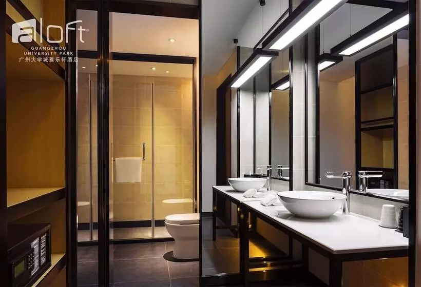 ２ダブルベッドのスタンダードルーム, Aloft Guangzhou University Park