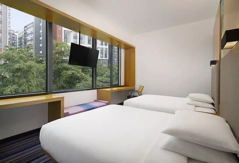２ダブルベッドのスタンダードルーム, Aloft Guangzhou University Park