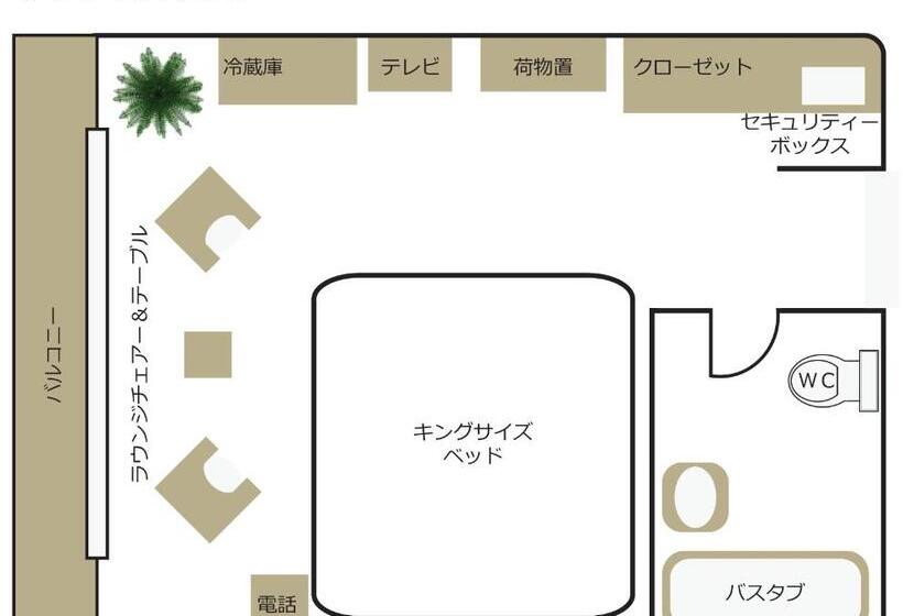 اتاق لوکس با تخت بزرگ, Guam Plaza Resort