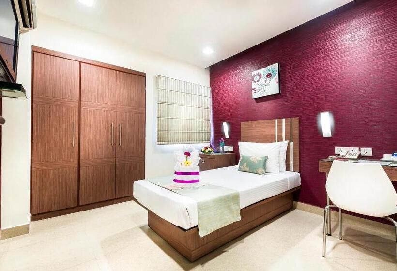 Quarto standart individual, The Lotus Apartment Hotel, Venkatraman Street