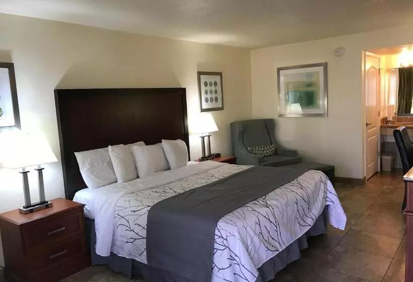 キングサイズベッドのスタンダードルーム, At Home Inn  Fort Pierce