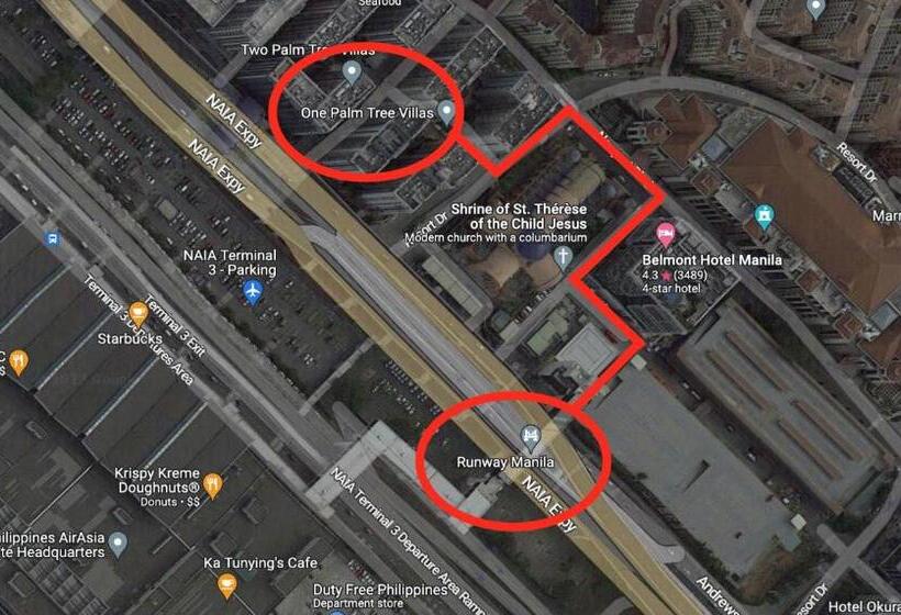 استودیو استاندارد با بالکن, One Palm Tree Villas Short Walk Via Runway Manila Naia T3