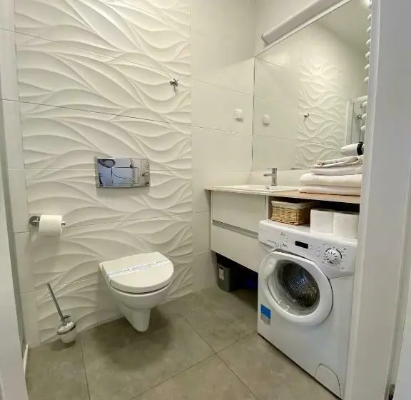 １ベッドルームのデラックスアパートメント, Apartamenty Bałtyckie   Wczasowa   Osiedle Zamknięte, Winda, Miejsce Parkingowe