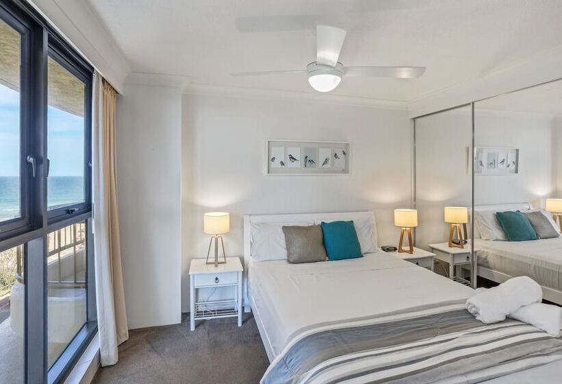 דירת 2 חדרי שינה בצד עם נוף לים, Boulevard North Holiday Apartments