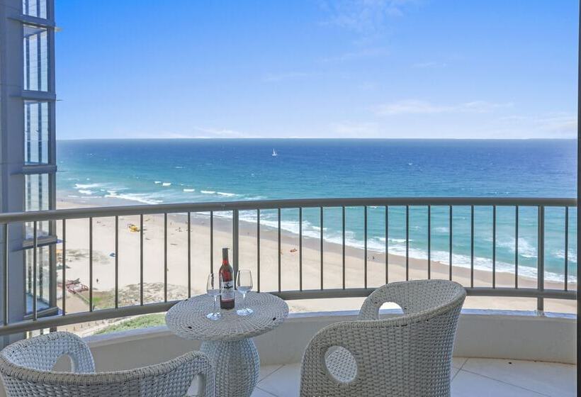 شقة غرفتين نوم إطلالة جانبية على البحر, Boulevard North Holiday Apartments