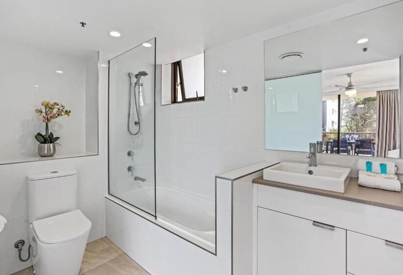 شقة غرفتين نوم إطلالة جانبية على البحر, Boulevard North Holiday Apartments