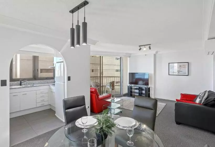 サイドオーシャンビューの２ベッドルームアパート, Boulevard North Holiday Apartments