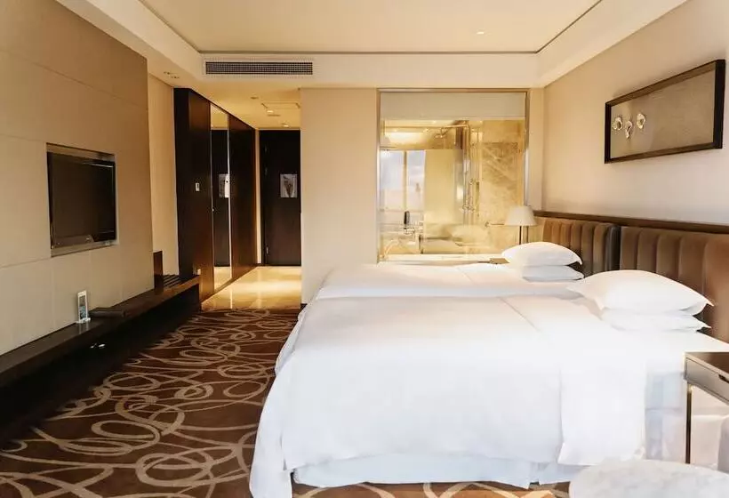２ダブルベッドのスタンダードルーム, Four Points By Sheraton Qingdao, West Coast