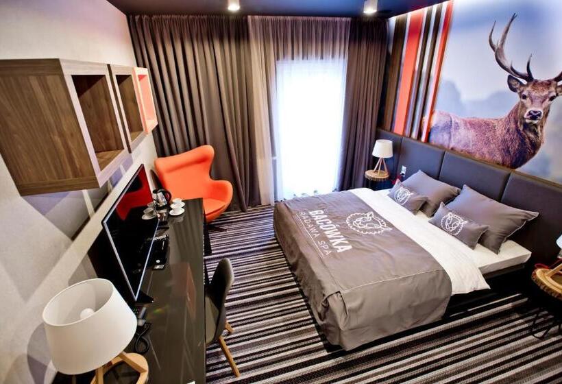 غرفة كمفورت مع تراس, Bacówka Radawa & Spa