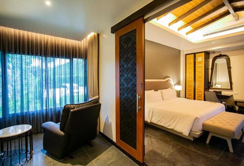 חדר סטנדרט עם מיטת קינג, Phukalini Luxury Pool Villa & Onsen Sha Plus Certified