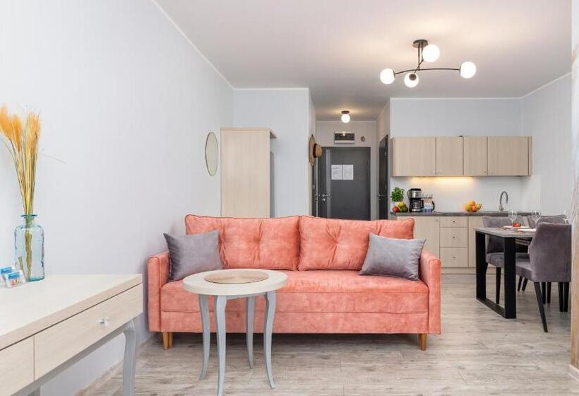 스탠다드 스튜디오 (테라스구비), Seaside Apartamenty Dominikana I Sianożęty Basen&jakuzzi&parking