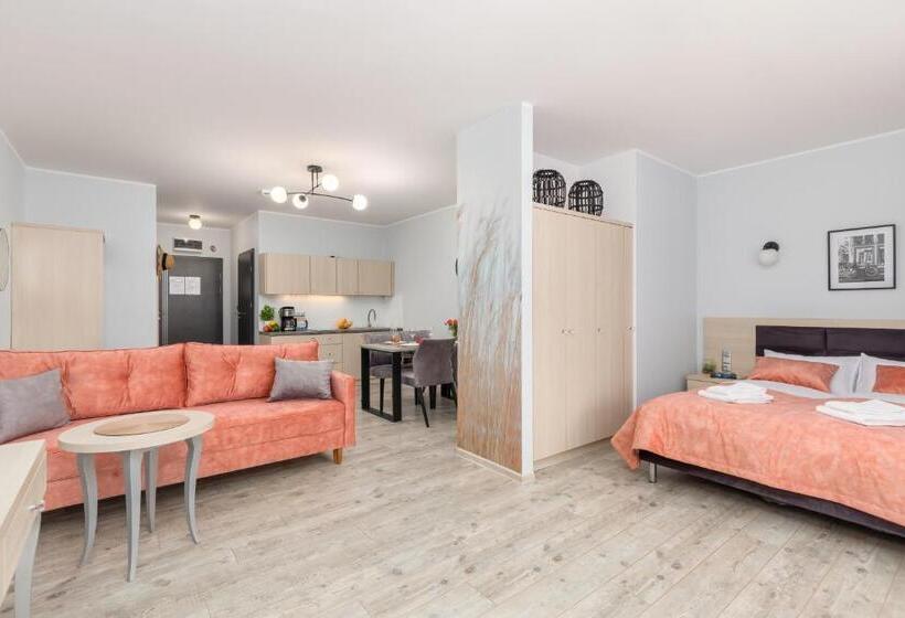 스탠다드 스튜디오 (테라스구비), Seaside Apartamenty Dominikana I Sianożęty Basen&jakuzzi&parking