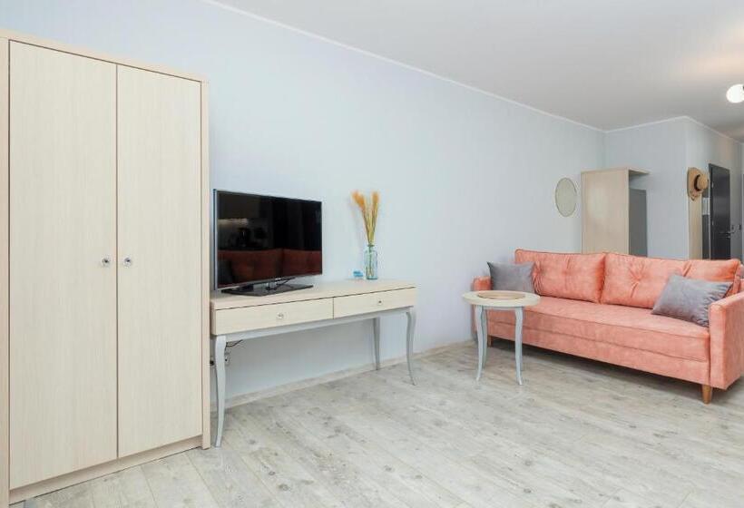 Студио Стандарт с Террасой, Seaside Apartamenty Dominikana I Sianożęty Basen&jakuzzi&parking