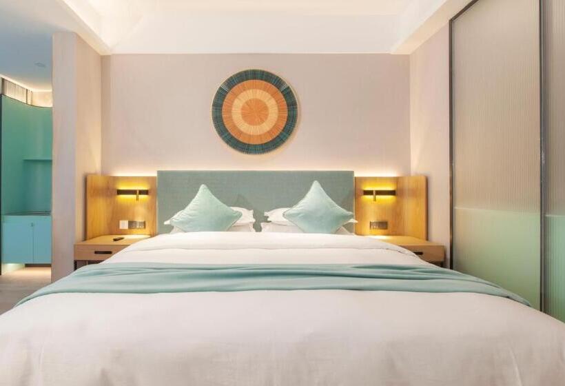 Deluxerum King Size Säng, Ssaw Boutique Hotel Zhijiang