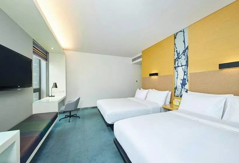 ２ダブルベッドのスタンダードルーム, Aloft Zhengzhou Shangjie