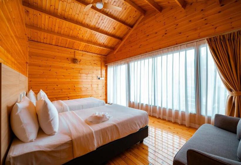 带花园景观和一个卧室的别墅, Jsk Mantanani Island Resorts