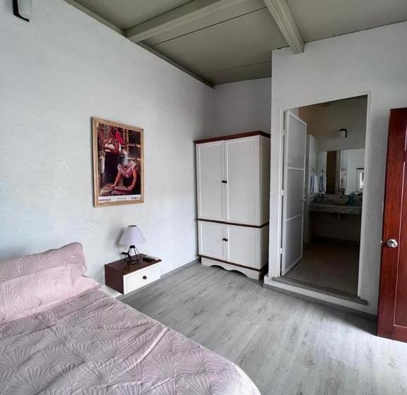 חדר דחוקס עם מיטת קינג, Los Abuelos Hostal Huajuapan