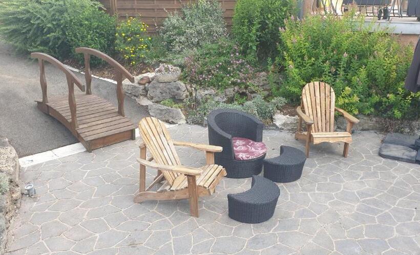 غرفة قياسية داخلية, La Mouche Villa Chambre Familiale Piscine