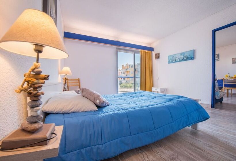 プールの見える1ベッドルームアパートメント, Lagrange Vacances Le Lydia Playa