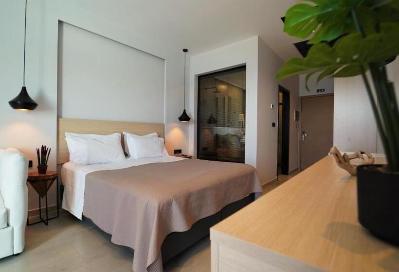 キングサイズベッドのスイートルーム, Enjoy Lichnos Bay Village, Camping, Hotel & Apartments