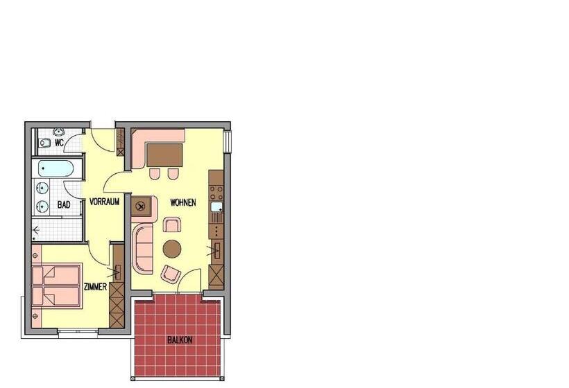 Апартаменты 1 Спальня, Garni Alpenjuwel