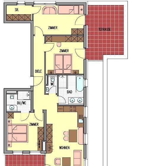 Апартаменты 3 Спальни, Garni Alpenjuwel