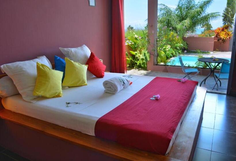 اتاق استاندارد با چشمانداز استخر, Hôtel Résidence Sarimanok