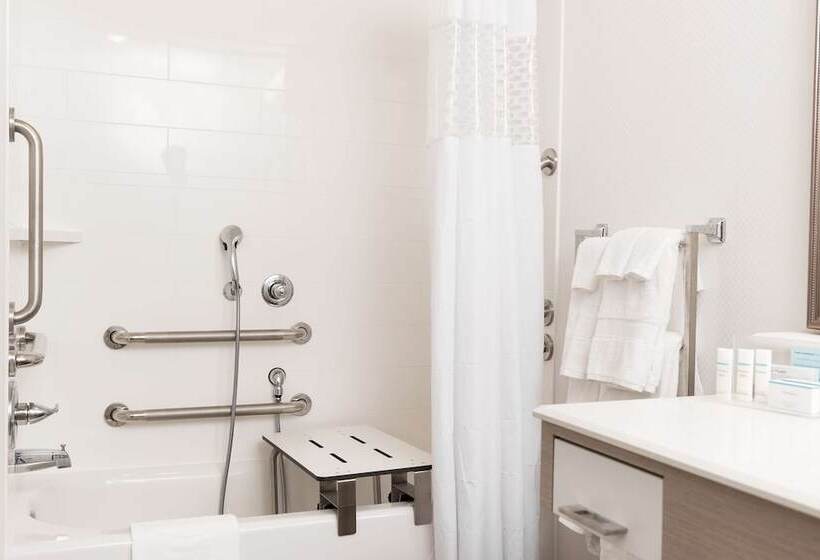 غرفة قياسية سرير كينج لذوى الإحتياجات الخاصة, Hampton Inn & Suites La Crosse Downtown