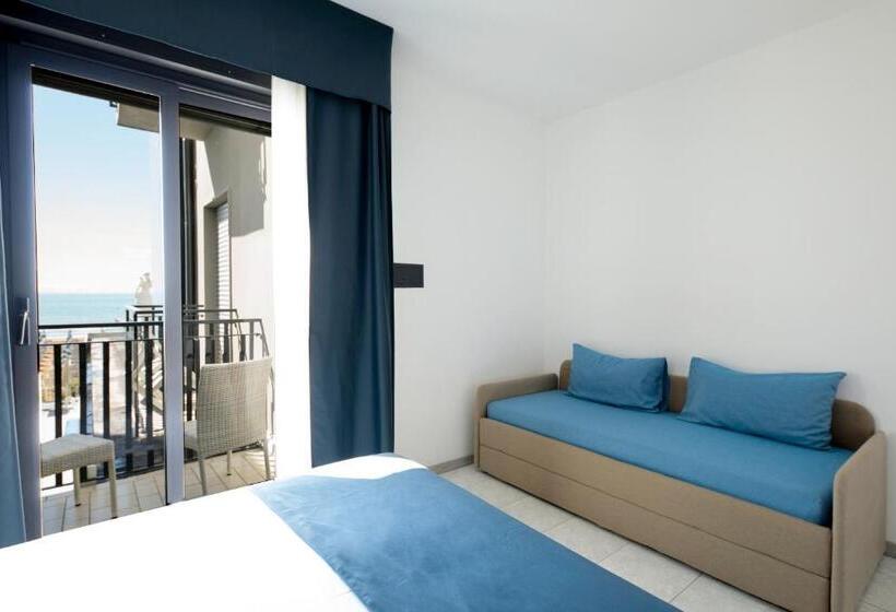 디럭스 테라스 룸 바다 전망, El Salvador Frontemare Piscina Riscaldata