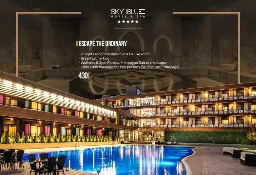 キングサイズベッドのデラックスルーム, Sky Blue Hotel & Spa
