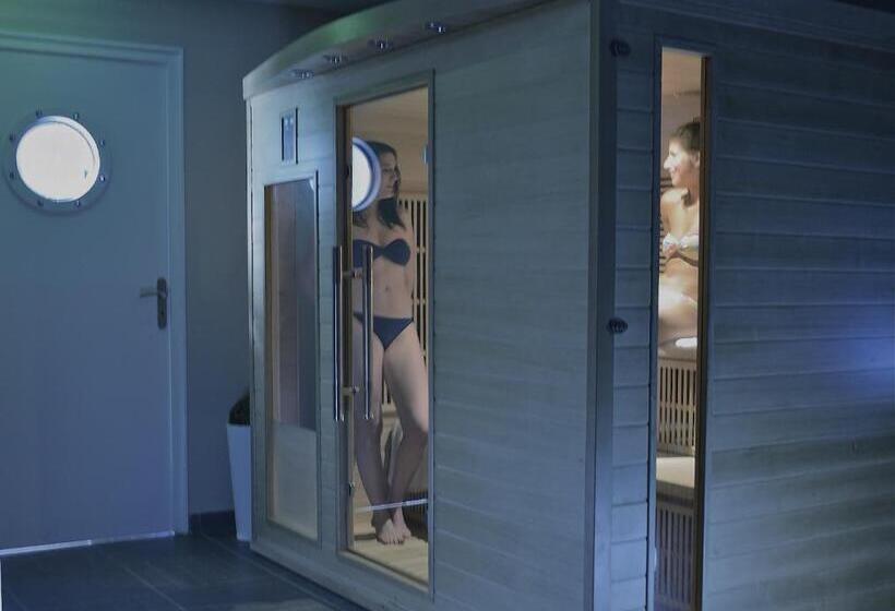 直达温泉标准间, Hôtel Spa Piscine Le Petit Castel Beuzeville Honfleur