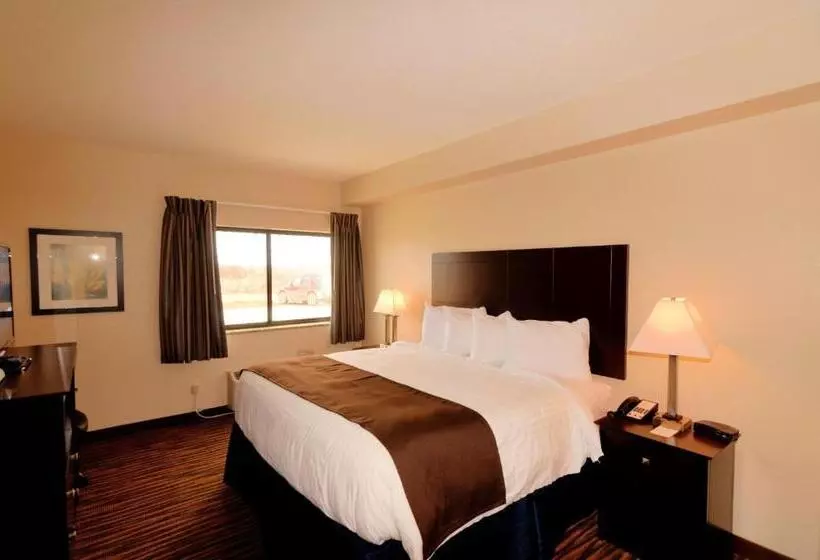 キングサイズベッドのスタンダードルーム, Cobblestone Inn & Suites   Denison | Oak Ridge