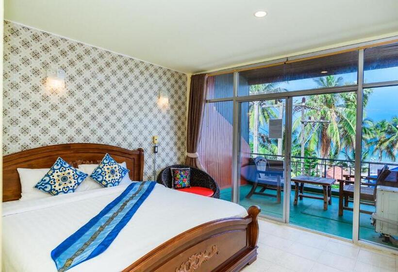 חדר סטנדרט נוף לים עם מרפסת, Talay Sai @ Thung Wua Laen