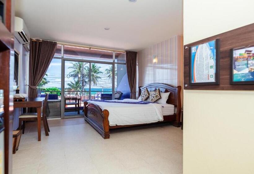 חדר סטנדרט נוף לים עם מרפסת, Talay Sai @ Thung Wua Laen