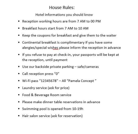 اتاق استاندارد یک نفره, Pamela Concept