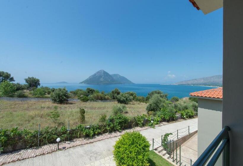 דירה בת חדר שינה 1 צדדית נוף לים, Thesmos Village