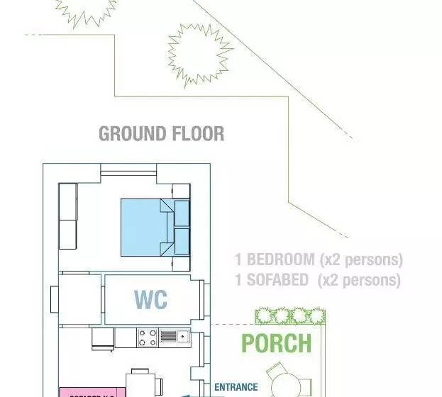 １階の１ベッドルームアパートメント, Villa Anita Residence