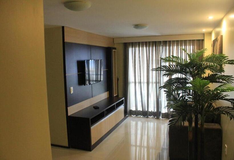 침실 1개 바다 전망 아파트, Apart Hotel Terraços Do Atlântico