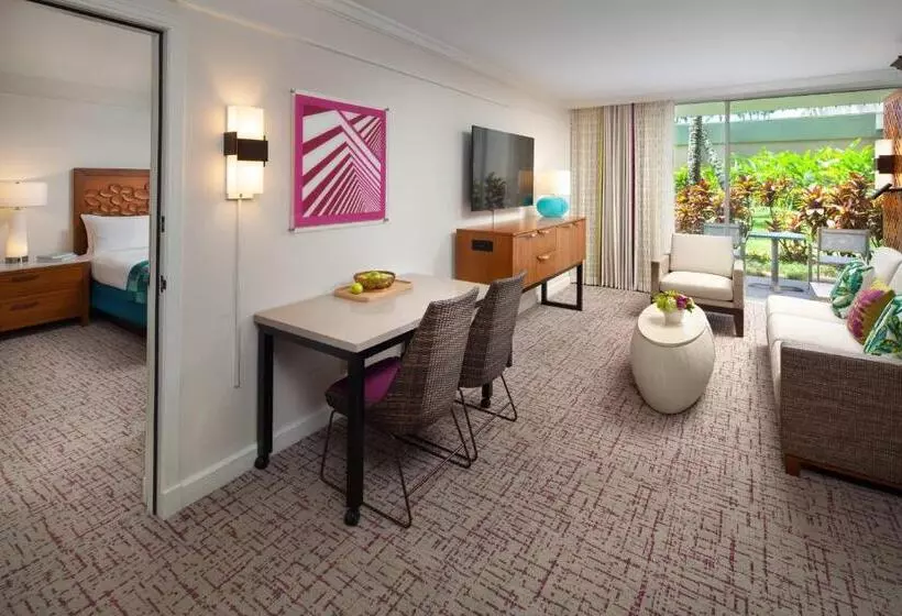 ویلای 1 خوابه با چشم‌انداز باغ, Marriott's Kaua'i Beach Club
