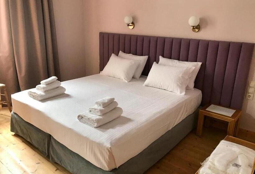 اتاق لوکس با تخت بزرگ, Vasilikon Hotel 1888 The Past Is Present Historical Preservation Monument