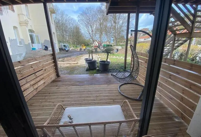 Huoneisto 1 Makuuhuone Puutarhanäkymä, Parc Beausejour Dieppe