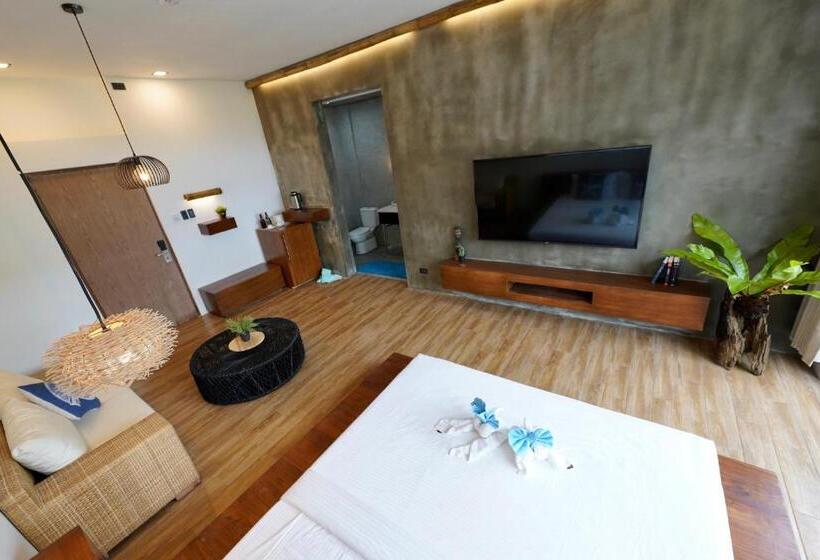 חדר דחוקס עם מיטת קינג, Nacpan Beach Resort Managed By H Hospitality Group