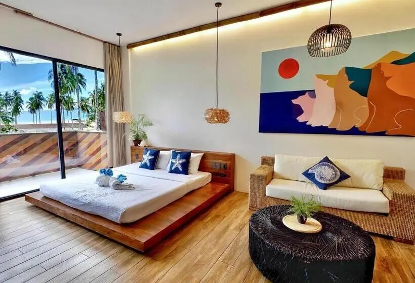 Deluxe-huone King-vuode, Nacpan Beach Resort Managed By H Hospitality Group