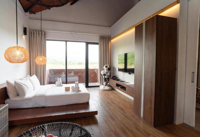 חדר דחוקס עם מיטת קינג, Nacpan Beach Resort Managed By H Hospitality Group