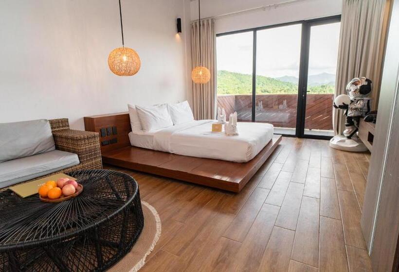 חדר דחוקס עם מיטת קינג, Nacpan Beach Resort Managed By H Hospitality Group