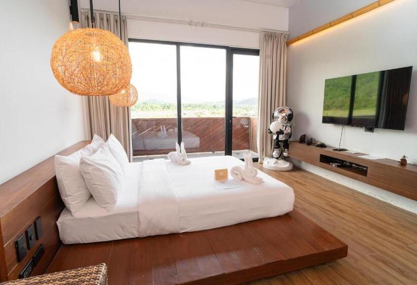 חדר דחוקס עם מיטת קינג, Nacpan Beach Resort Managed By H Hospitality Group