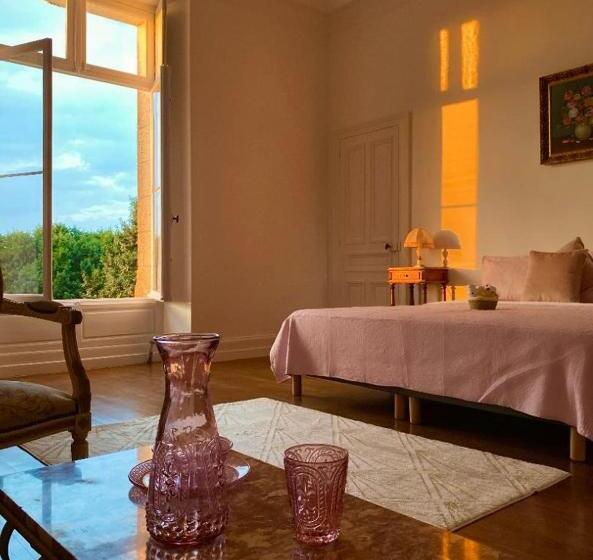 חדר דלוקס, Chambres D Hôtes Au Château De Puycharnaud